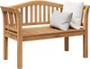 vidaXL Lavice hnědá 120 x 53,5 x 85 cm masivní teakové Náhled obrázku produktu 2