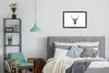 MuchoWow® MuchoWow® Gerahmtes Poster Rotwild - Farbe - Produktbild-Vorschau 5