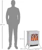 HOMCOM LED Elektrokamin Kamin Kaminofen Wandkamin Produktbild-Vorschau 3