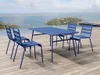 Gartentisch - D. 160 cm - Metall - Dunkelblau - MIRMANDE Produktbild-Vorschau 5