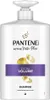 A white bottle of Pantene shampoo with a pump dispenser. Produktbild-Vorschau