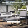 Outsunny Gartenmöbel Set 2 Personen wetterfest Produktbild-Vorschau 5