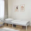 vidaXL Bettgestell mit Kopfteil Metall Weiß 107x203 cm -  Produktbild-Vorschau 11