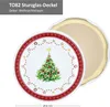 A close-up view of a Christmas-themed jar lid and another lid slightly behind it. Produktbild-Vorschau
