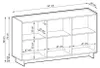 Kommode SUNA 147 Sideboard Karamell Eiche 3 Türen Produktbild-Vorschau 6