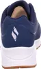The back view of a blue and white sneaker. Anteprima dell’immagine prodotto