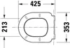 DURAVIT 0023590000 Univ.WC-Sitz a D Tief 432mm Ülap Anteprima dell’immagine prodotto 5
