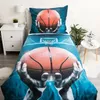 JFabrics Parure de lit Basketball, 100% coton, housse de Voir les images du produit 2