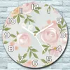 Wanduhr aus Glas Rund fi 30 Vintage Pastell Rose Quarz Deko Produktbild-Vorschau 1