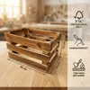 Dřevěná bedna s plameny 40x30x25cm – bedna na ovoce, Náhled obrázku produktu 2