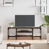 vidaXL TV skříňka Smoked Oak 121x35x45 cm Materiál dřevo a Náhled obrázku produktu 2