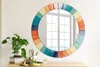Ø60cm Spiegel - Glasrahmen mit Aufdruck - Wandspiegel Produktbild-Vorschau 3