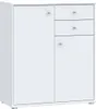 Kommode >Tembi< in Weiß - 73.7x85.5x34.8cm (BxHxT) Náhled obrázku produktu 1