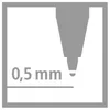 A close-up illustration of a pen tip and a measurement indicating its size. Anteprima dell’immagine prodotto
