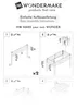 Assembly instructions for a wooden raised garden bed. Produktbild-Vorschau