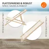 ECD Germany 2x Liegestuhl klappbar aus Holz, Beige, bis Produktbild-Vorschau 5
