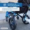Invalidný vozík skladací Dva brzdové systémy Sedadlo 46 cm Náhľad obrázku produktu 9