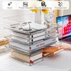 4 Stück Premium transparente stapelbare Acryl Briefablage, Produktbild-Vorschau 2