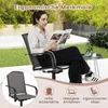 COSTWAY 2er Set Gartenstühle 360° drehbar, Terrassenstühle Produktbild-Vorschau 4