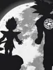 style3 Saiyajin Vollmond Damen T-Shirt anime vegeta Produktbild-Vorschau 2