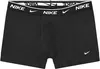 A pair of black Nike boxer briefs shown flat. Produktbild-Vorschau