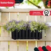 KOTARBAU® Sada 2 květinových truhlíků balkonový květináč Náhled obrázku produktu 2