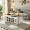 Merax Höhenverstellbarer Wohnzimmer-Couchtisch, Produktbild-Vorschau 6