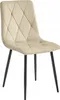 Sedia imbottita in velluto beige "VELVET", sedia imbottita Anteprima dell’immagine prodotto 1