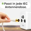 PremiumX 20m TV Antennenkabel IEC-Anschlusskabel mit Produktbild-Vorschau 4