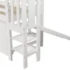 Hochbett mit Lattenrost und Rutsche, 90x200 cm, Kinderbett Produktbild-Vorschau 9