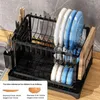 2 warstwa czarna naczynia odpływowa,Kuchnia naczynia Podgląd zdjęcia produktu 7