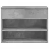 vidaXL Lavica na topánky betónová šedá 60x30x45 cm odvodený Náhľad obrázku produktu 5