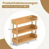 COSTWAY Bücherregal mit 3 Ebene, freistehendes Standregal Produktbild-Vorschau 3