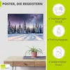 ARTland Poster Tannenwald im Schnee vorm Sternenhimmel Produktbild-Vorschau 2