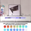 Nowoczesny biały stojak TV 240 cm, podświetlany panel ze Podgląd zdjęcia produktu 5