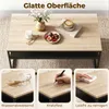 Couchtisch mit Ablage, Industriestil, Wohnzimmertisch Produktbild-Vorschau 8