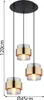 Globo Lighting|Hängeleuchte Metall schwarz matt, 3x E27 Produktbild-Vorschau 4
