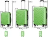 Set di valigie Zelsius 3 pezzi, verde, valigia da viaggio Anteprima dell’immagine prodotto 2