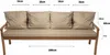 Cuscini per panchina da giardino Beige| Seduta 180x60x7 + Anteprima dell’immagine prodotto 3