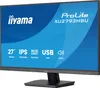 A marketing image of an Iiyama ProLite XU2793HSU monitor, displaying its features. Produktbild-Vorschau