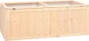 A wooden hamster cage with a glass lid, shown from the front. Náhľad obrázku produktu