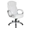 A white office chair with silver and black accents is shown against a white background. Produktbild-Vorschau