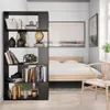 vidaXL Bücherregal/Raumteiler Schwarz 80x24x159 cm Produktbild-Vorschau 4