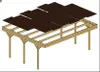 Tettoia posto auto coperto in legno 6.06x5.03 m - 30 m2 - Anteprima dell’immagine prodotto 7