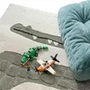 Kinderteppich Krokodil Design Creme Grün Hoch-Tief Effekt Produktbild-Vorschau 4