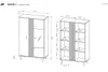 Bettso Vitrinenschrank Vitrine Glas Glasvitrine Kommode mit Produktbild-Vorschau 9