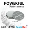 50x AG10 PoundMax Alkaline Knopfzelle/Uhren LR1130, LR54, Produktbild-Vorschau 5