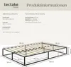 tectake® Bett Kyoto Belastbarkeit 250 kg, bodenschonende Produktbild-Vorschau 5