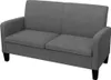 vidaXL Pohovka pro 2 osoby 135 x 65 x76 cm Tmavě šedá Náhled obrázku produktu 4