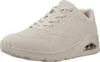 A single beige SKECHERS UNO STAND ON AIR sneaker is shown from a side angle against a white background. Voir les images du produit